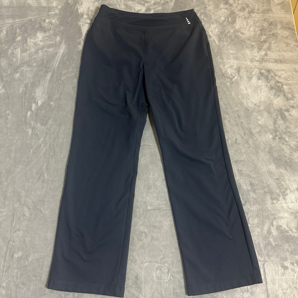 Land's End Halara Inspired Navy yoga flare trouser M Athletic Travel Pant